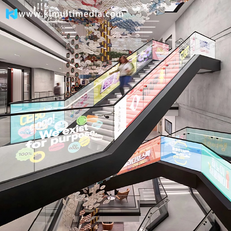 شاشة ليد شفافة